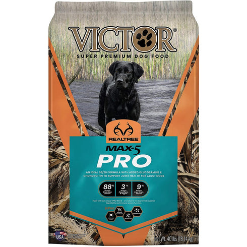 Victor RealTree MAX5 PRO Dry Dog Food 40lb - Poudre Pet and Feed Supply